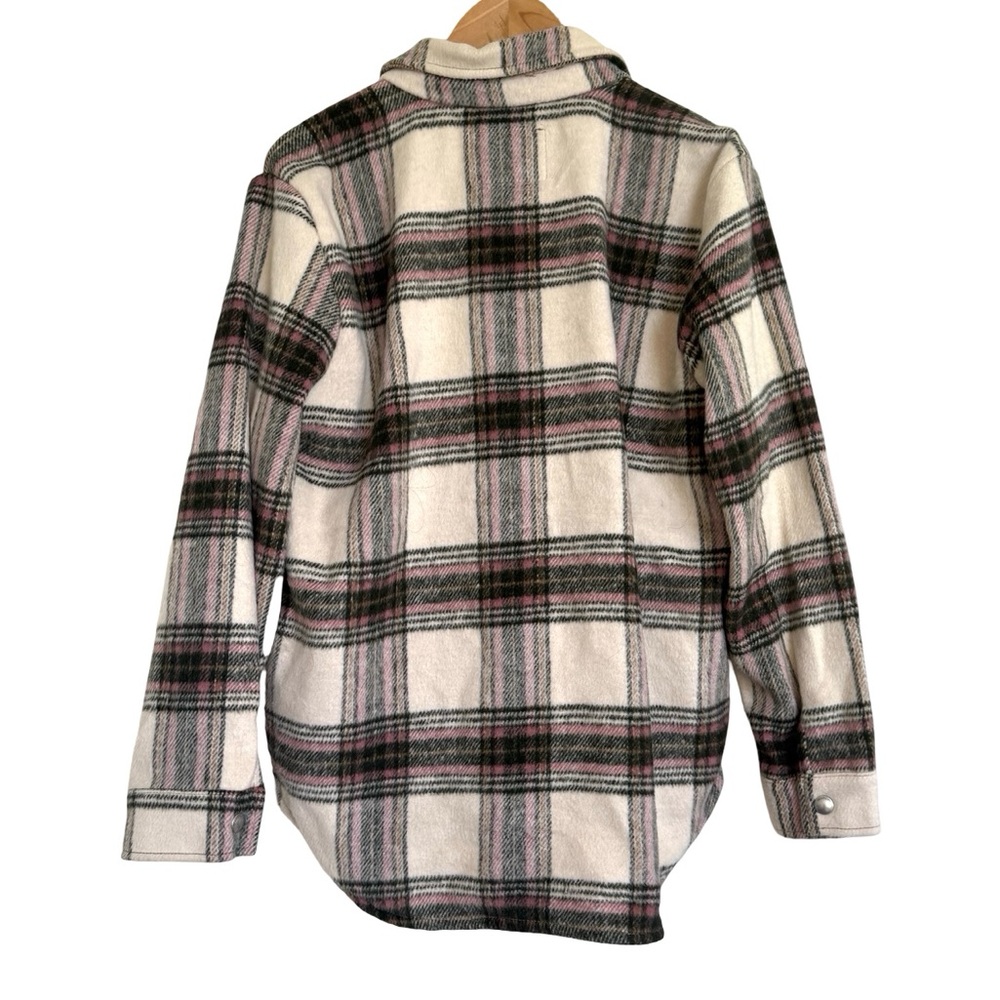 Blank Nyc Plaid Shacket Button Down Jacket Sweate… - image 4